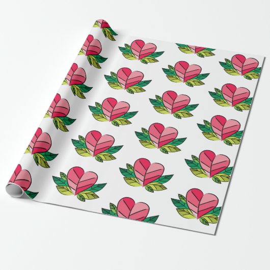 Big Mamacita Heart Cadeaupapier (Uitgerold)