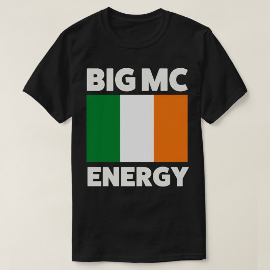 Big MC Energy Ierse vlag Ierland Pride T-shirt (Design voorkant)