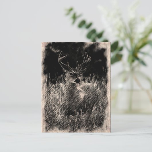 Big Meadows Buck Briefkaart (Staand voorkant)