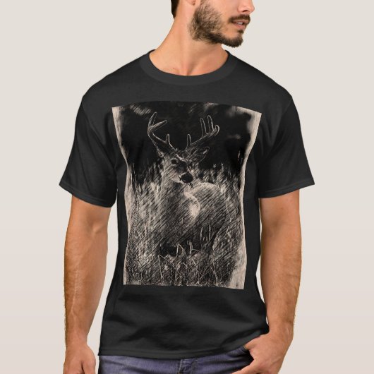 Big Meadows Buck Mannen T-Shirt (Voorkant)