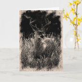 Big Meadows Buck Wenskaart Kaart (Gele Bloem)