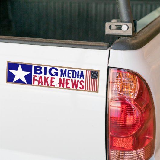 Big Media Fake News Bumpersticker (Op Truck)