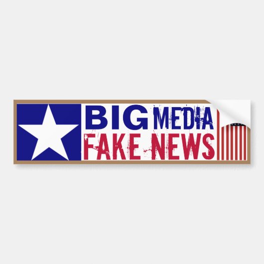 Big Media Fake News Bumpersticker (Voorkant)