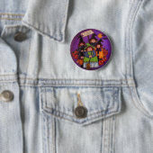 Big Meeting Tonight Halloween Button Pin (In situ)