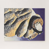 Big Merino groot schaap Australisch icoon uitdagen Legpuzzel (Horizontaal)