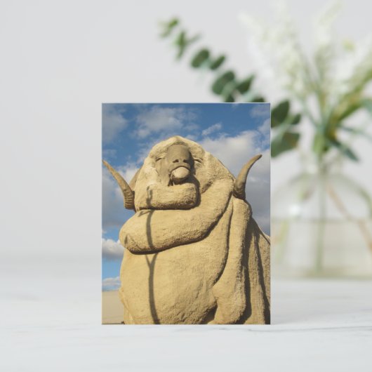 big merino high briefkaart (Staand voorkant)