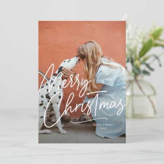 Big Merry Feestdagenkaart (Staand voorkant)