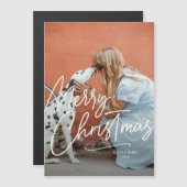 Big Merry Holiday Photo Magnet (Voorkant / Achterkant)