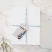 Big Merry & Leaves Cadeaulabel (Met Touw)