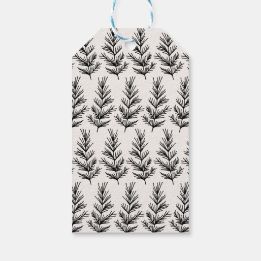 Big Merry & Leaves Cadeaulabel (Achterkant)