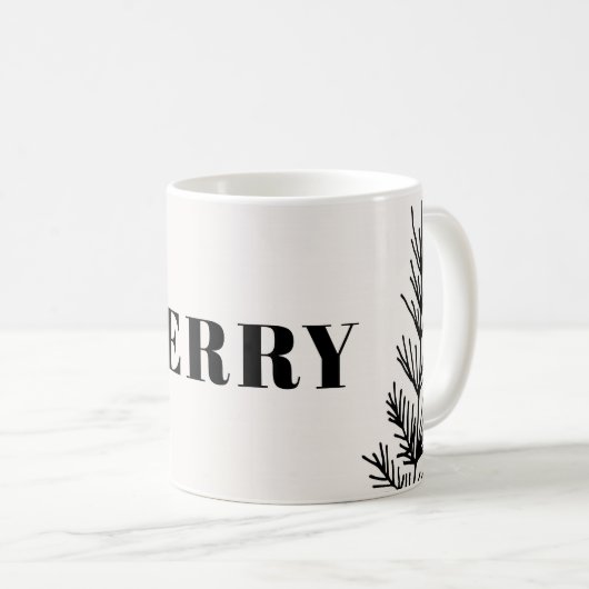 Big Merry & Leaves Mok (Voorkant rechts)