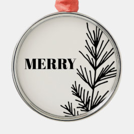 Big Merry & Leaves Ornament