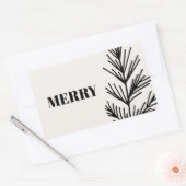 Big Merry & Leaves Rechthoekige Sticker (Envelop)