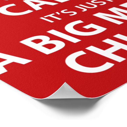 Big Metal Chicken poster (Hoek)