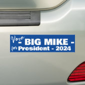 Big Mike / Michelle Obama voor President 2024 Bumpersticker (Op auto)