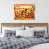 Big Minstrel Jubilee Charge San Juan Hill Canvas Afdruk (Insitu (Slaapkamer))