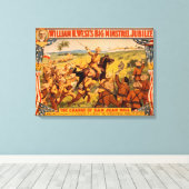 Big Minstrel Jubilee Charge San Juan Hill Canvas Afdruk (Insitu (Houten vloer))