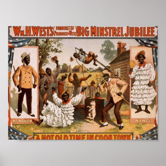 Big minstrel Jubilee, 'Een hete tijd in de stad Co Poster (Voorkant)