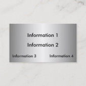 Big Mirror Ball Music Visitekaartjes (Achterkant)