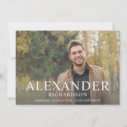 Big Mod Name Foto Afstuderen Aankondiging (Voorkant)