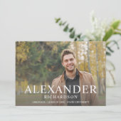 Big Mod Name Foto Afstuderen Aankondiging (Staand voorkant)