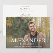 Big Mod Name Foto Afstuderen Aankondiging (Voorkant / Achterkant)