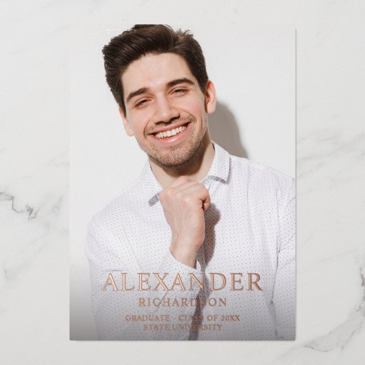 Big Mod Name Foto Ver Foto Afstuderen Aankondiging (Voorkant)