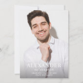 Big Mod Name Photo Afstuderen Vertical Announcemen Kaart (Voorkant)