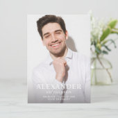 Big Mod Name Photo Afstuderen Vertical Announcemen Kaart (Staand voorkant)