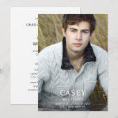 Big Mod Name Photo Graduparty - Verticaal Kaart (Voorkant / Achterkant)