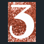 Big Modern Number Faux Copper Glitter Kaart<br><div class="desc">Creëer je eigen trouwlijstnummers. Zeer grote cijfers van één cijfer. Voor grotere bruiloften met meer lijsten, kunt u de doopvontgrootte veranderen. U kunt een verschillende doopvontgezicht of een kleur ook kiezen om uw trouwreeks of speciale gebeurtenis aan te passen. Faux koper confetti stijl glitter met een wit getal. Coppery glitter...</div>