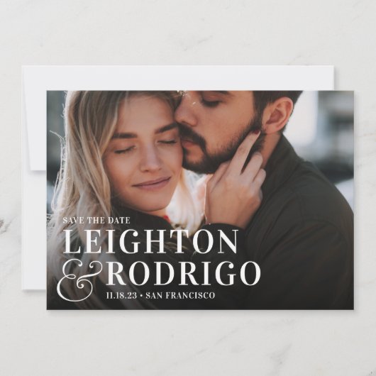 Big Moment | Full Photo Wedding Save The Date (Voorkant)