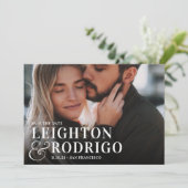 Big Moment | Full Photo Wedding Save The Date (Staand voorkant)