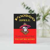 Big Money Voodoo Spell Briefkaart (Staand voorkant)