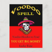 Big Money Voodoo Spell Briefkaart (Voorkant)