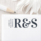 Big Monogram Modern Simple Etiket (Insitu)