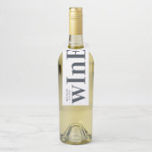 Big Monogram Modern Simple Flessenhanger (Op fles)