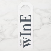 Big Monogram Modern Simple Flessenhanger (Voorkant)