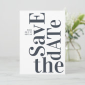 Big Monogram Modern Simple Save The Date (Staand voorkant)
