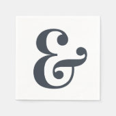 Big Monogram Modern Simple Servet (Voorkant)