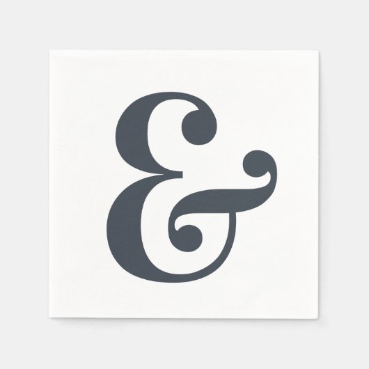 Big Monogram Modern Simple Servet (Voorkant)