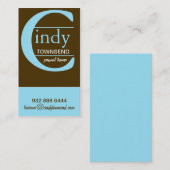 Big Monogram Visitekaartje (Voorkant / Achterkant)