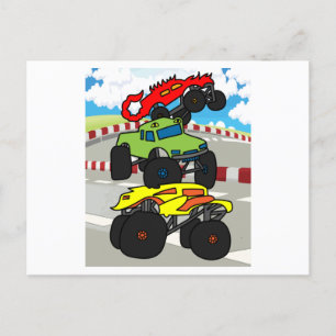 Big Monster Trucks Fan Briefkaart