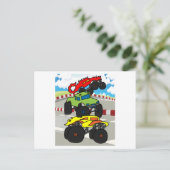 Big Monster Trucks Fan Briefkaart (Staand voorkant)