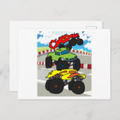 Big Monster Trucks Fan Briefkaart (Voorkant / Achterkant)