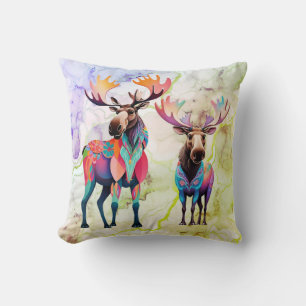 Big Moose en een vriend MooseGooi Kussen