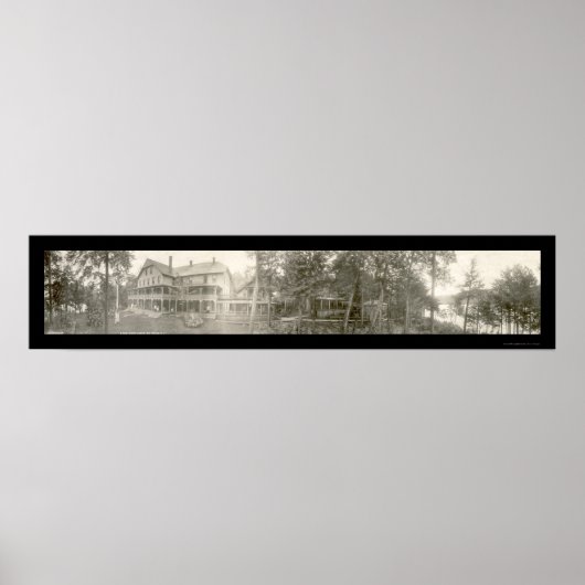 Big Moose, New York Foto 1911 Poster (Voorkant)