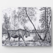 Big Moose Plaque Fotoplaat (Voorkant)