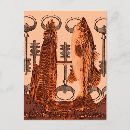 "Big Mouth Building" Briefkaart (Voorkant)