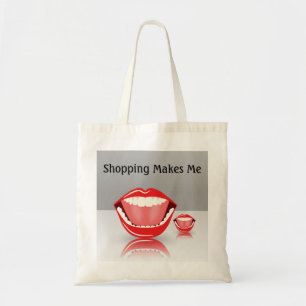 Big Mouth Humor Budget Funny Shopping Canvas tasse Tote Bag